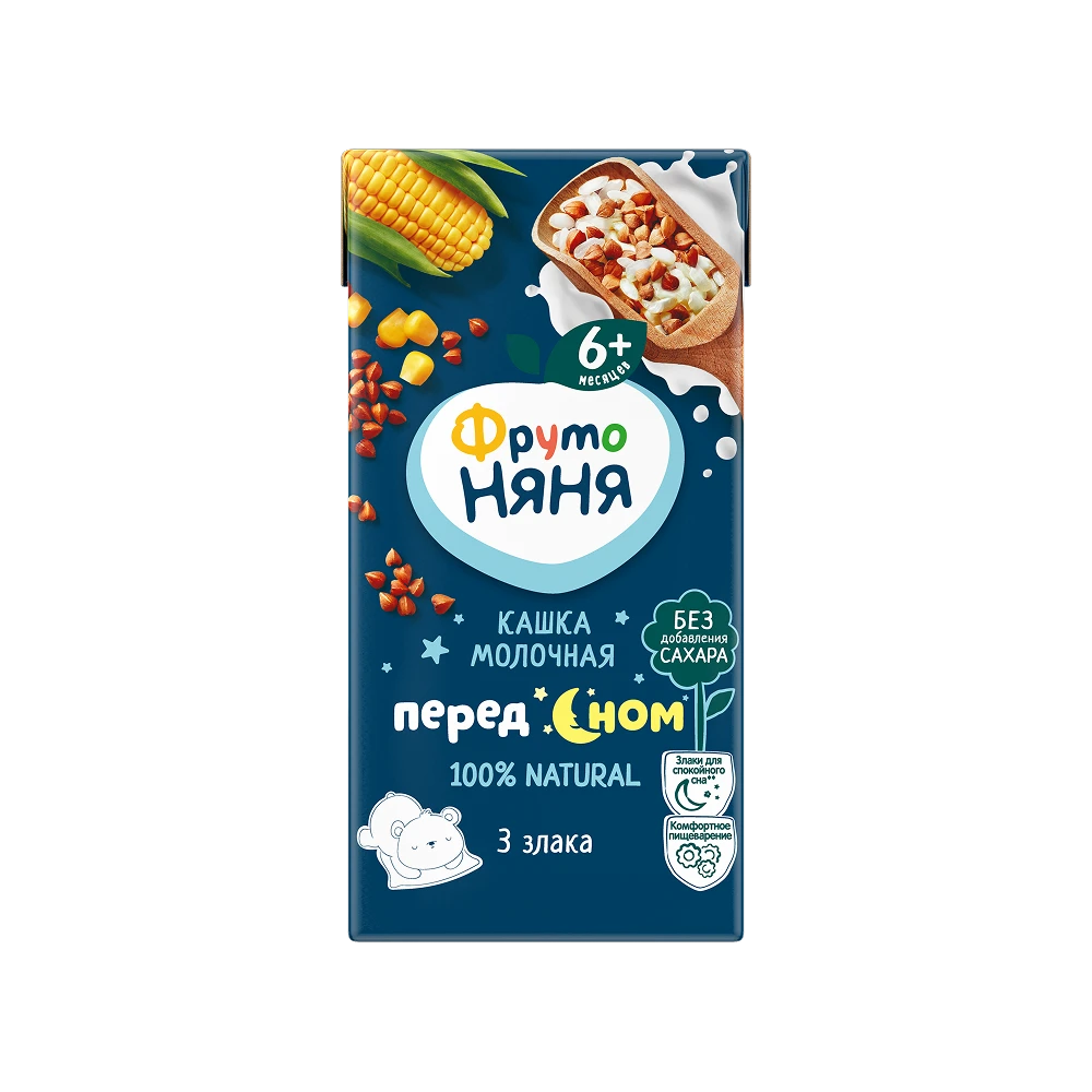  «Ұйықтар алдында» сүтті-дәнді «ФрутоНяня» сұйық ботқасы